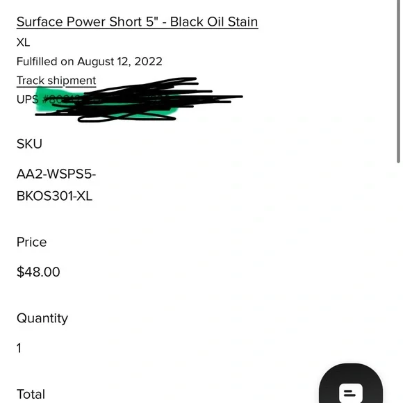 2/$35 Alphalete Women's Alphalete Surface Power Short 5" - Black Oil Stain - Picture 4 of 5
